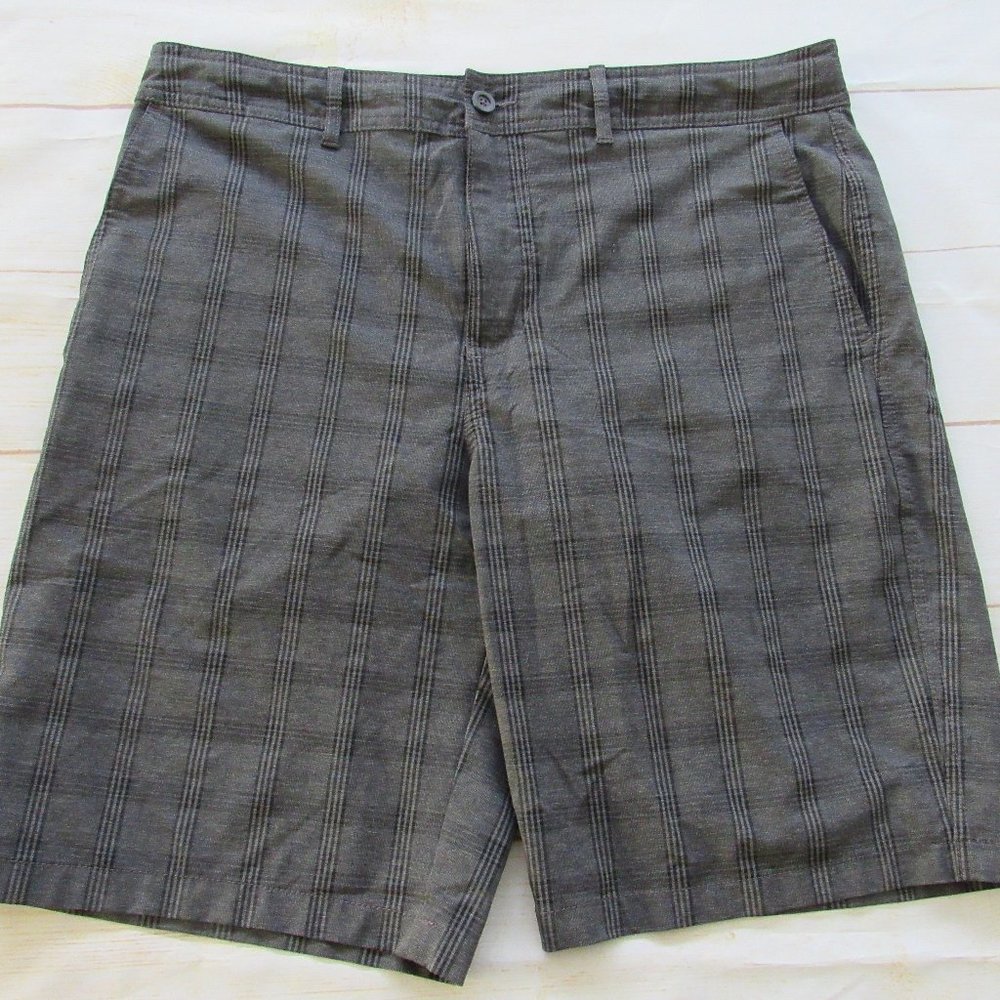 Goodfellow Men Board Shorts Gray Stripes Size 34